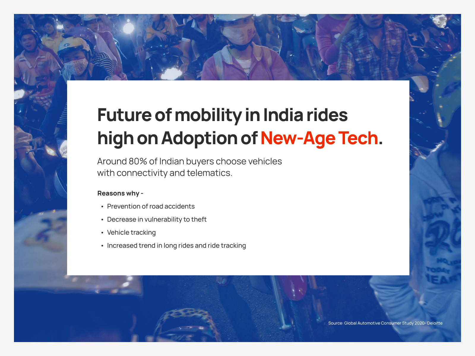 Market research stat: every one in seven new two-wheelers in 2020 had a smartphone integration solution